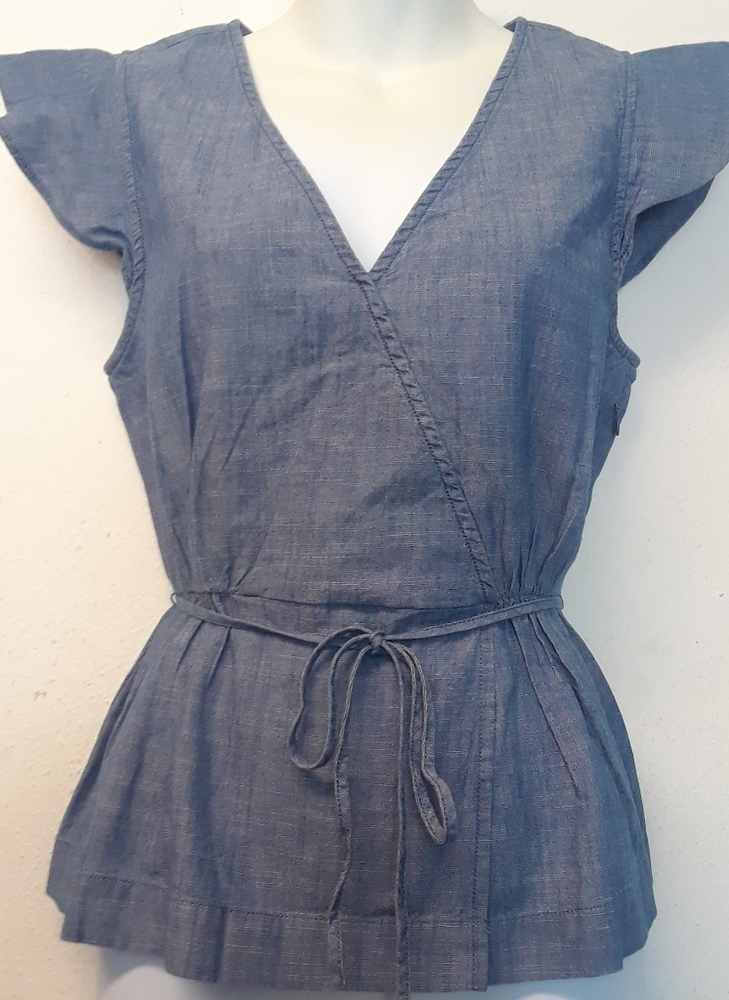 J. Crew chambray women top